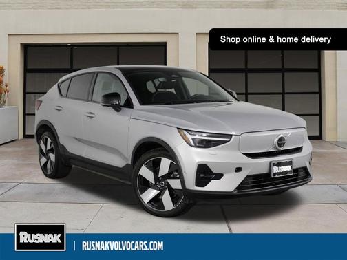 Silver Dawn Metallic 2023 Volvo C40 Recharge Pure Electric Twin Ultimate