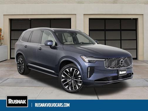 Denim Blue Metallic 2026 Volvo XC90 Plug-In Hybrid Plus, T8 AWD, Electric/Gasoline, Bright, 7 Seats