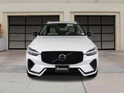 Crystal White Metallic 2026 Volvo XC60 Plug-In Hybrid Ultra, T8 AWD Electric/Gasoline, Dark
