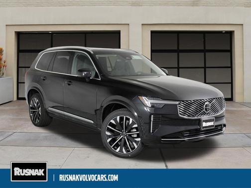Onyx Black Metallic 2026 Volvo XC90 Plus, B5 AWD Gas (mild hybrid), Gasoline, Bright, 7 Seats
