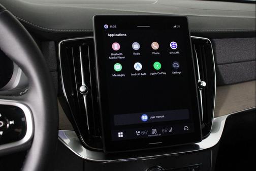 Onyx Black Metallic 2026 Volvo XC90 Plus, B5 AWD Gas (mild hybrid), Gasoline, Bright, 7 Seats