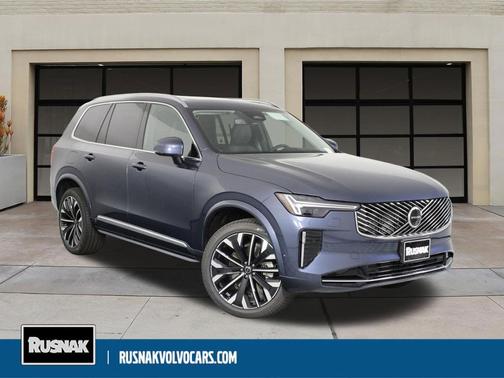 Denim Blue Metallic 2026 Volvo XC90 Ultra, B6 AWD Gas (mild hybrid), Gasoline, Bright, 7 Seats