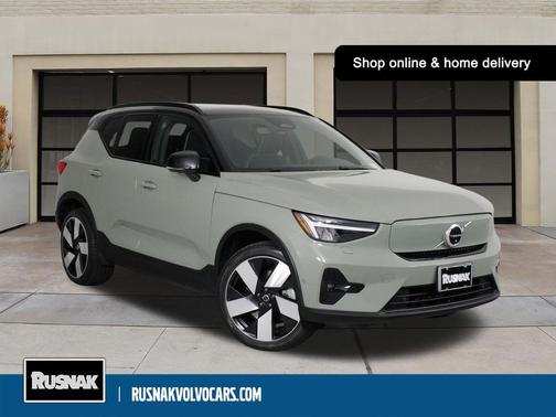 Sage Green Metallic 2023 Volvo XC40 Recharge Pure Electric Twin Ultimate