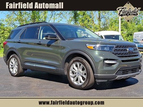 FORGED GREEN METALLIC 2024 Ford Explorer XLT