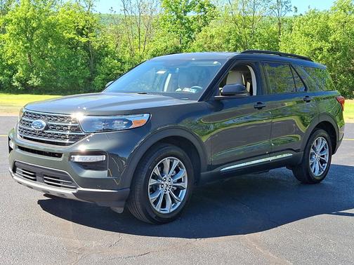 FORGED GREEN METALLIC 2024 Ford Explorer XLT