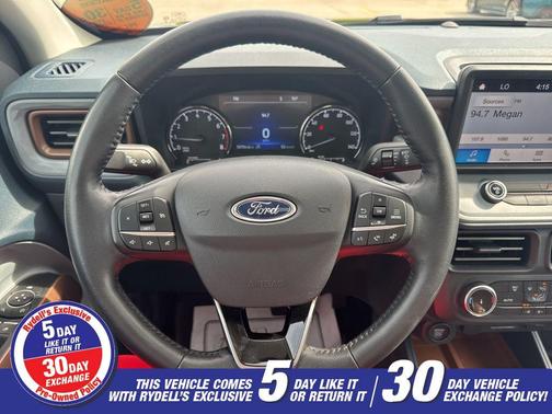 Blue 2022 Ford Maverick Lariat