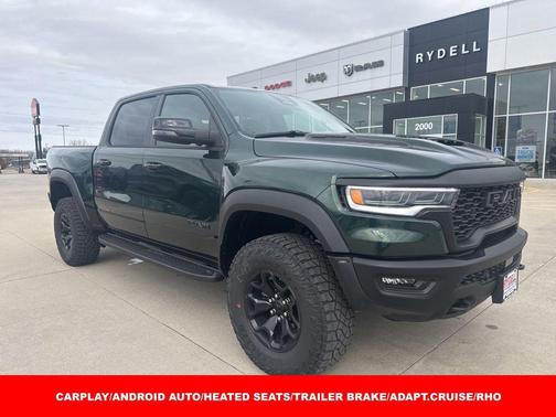 Serrano Green Metallic 2026 RAM 1500 RHO Crew Cab 4x4 5'7' Box