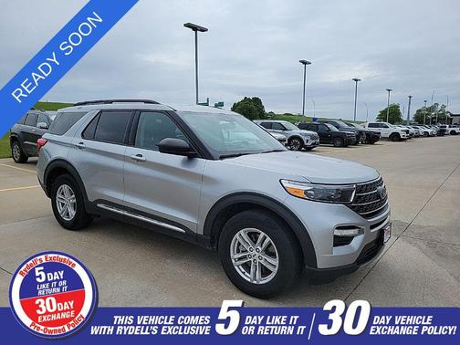 Iconic Silver Metallic 2022 Ford Explorer XLT
