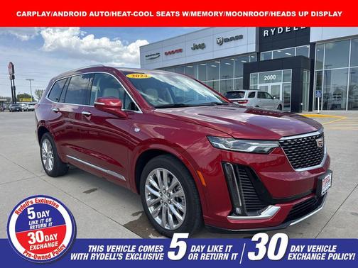 Radiant Red Tintcoat 2024 Cadillac XT6 Premium Luxury AWD