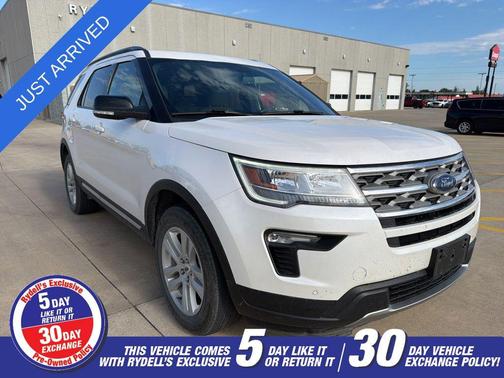 White Platinum 2018 Ford Explorer XLT