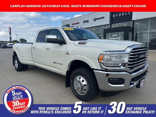 Pearl White 2019 RAM 3500 Longhorn