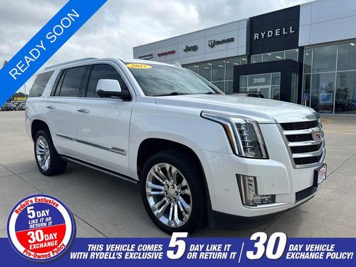Crystal White Tricoat 2017 Cadillac Escalade Premium Luxury