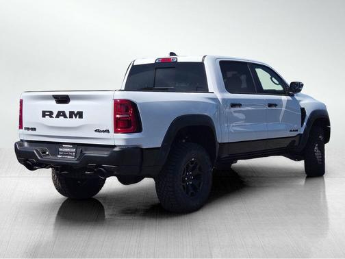Bright White Clearcoat 2026 RAM 1500 RHO Crew Cab 4x4 5'7' Box