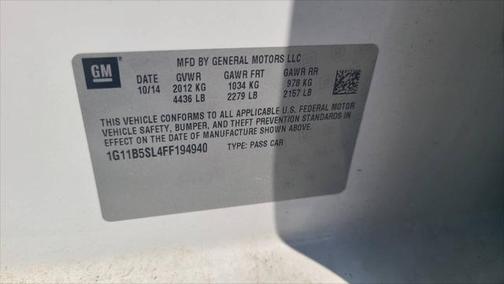 2015 Chevrolet Malibu 1LS