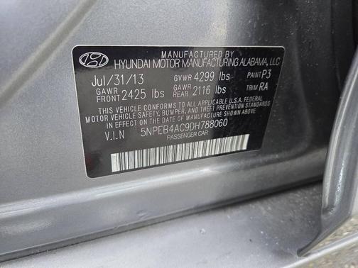 2013 Hyundai SONATA GLS