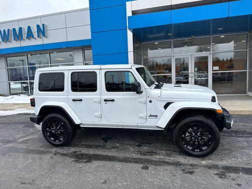 Bright White Clearcoat 2025 Jeep Wrangler 4xe Sahara