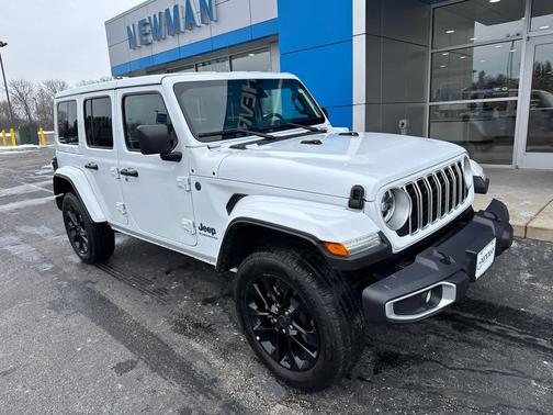Bright White Clearcoat 2025 Jeep Wrangler 4xe Sahara