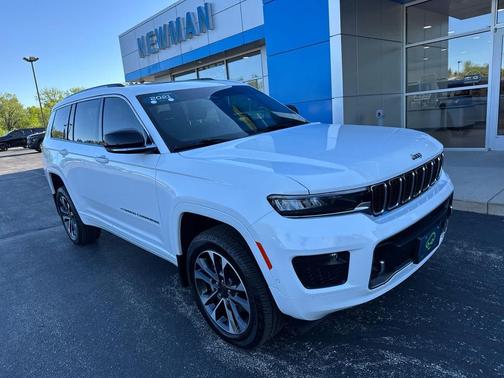 Bright White Clearcoat 2021 Jeep Grand Cherokee L Overland
