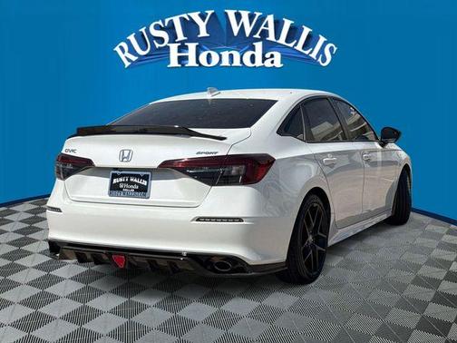 Platinum White Pearl 2025 Honda Civic Sport
