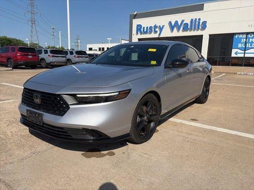 Solar Silver Metallic 2024 Honda Accord Hybrid Sport-L