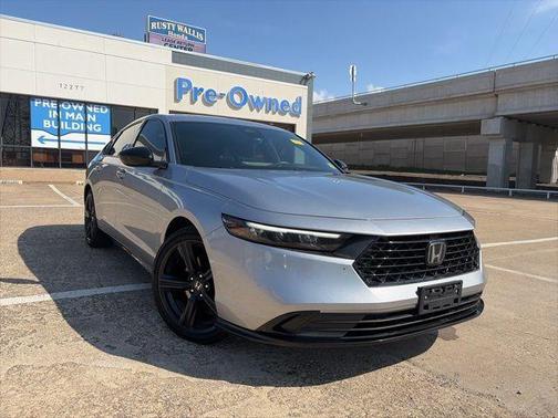 Solar Silver Metallic 2024 Honda Accord Hybrid Sport-L