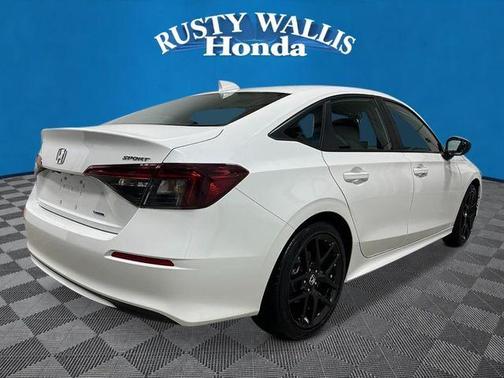 Platinum White Pearl 2026 Honda Civic Hybrid Sport