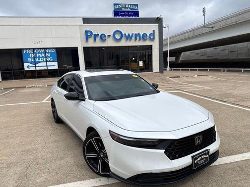 Platinum White Pearl 2024 Honda Accord Hybrid Sport