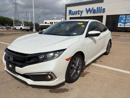 Platinum White Pearl 2019 Honda Civic EX