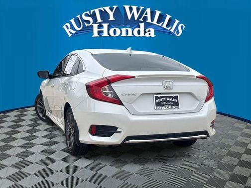 Platinum White Pearl 2019 Honda Civic EX