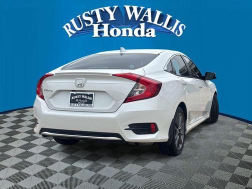 Platinum White Pearl 2019 Honda Civic EX