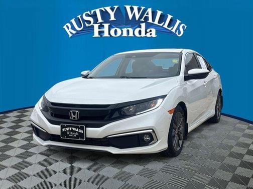 Platinum White Pearl 2019 Honda Civic EX