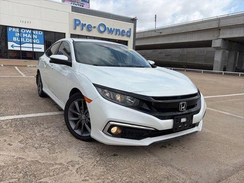 Platinum White Pearl 2019 Honda Civic EX