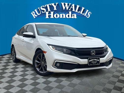 Platinum White Pearl 2019 Honda Civic EX