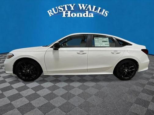 White 2026 Honda Civic Hybrid Sport
