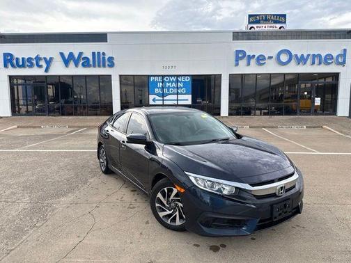Cosmic Blue Metallic 2018 Honda Civic EX
