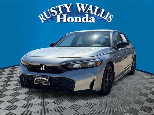 Solar Silver Metallic 2025 Honda Civic Sport
