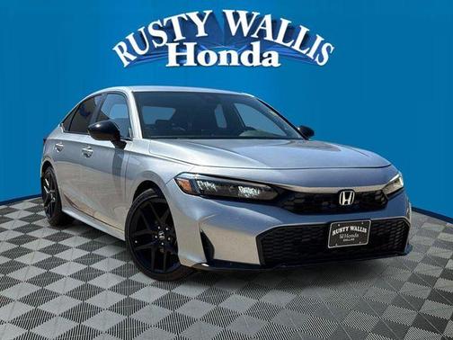 Solar Silver Metallic 2025 Honda Civic Sport