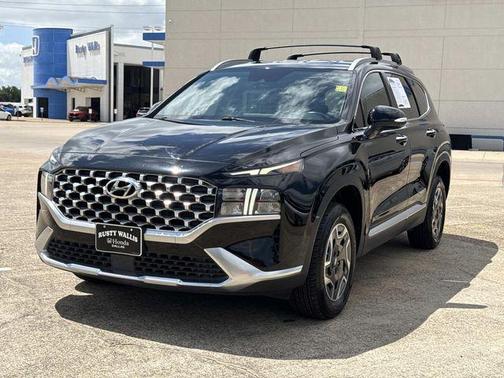 Black Noir Pearl 2021 Hyundai SANTA FE HEV Blue
