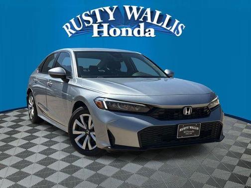Solar Silver Metallic 2025 Honda Civic LX
