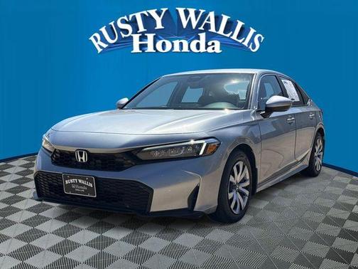 Solar Silver Metallic 2025 Honda Civic LX