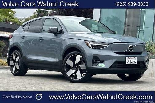 Thunder Grey 2023 Volvo C40 Recharge Pure Electric Ultimate