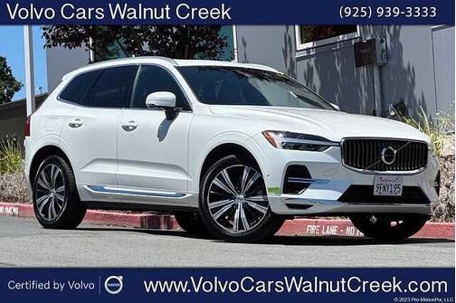 Crystal White 2023 Volvo XC60 Recharge Plug-In Hybrid Plus Bright