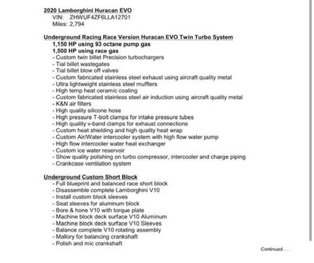 2020 Lamborghini Huracan EVO Base