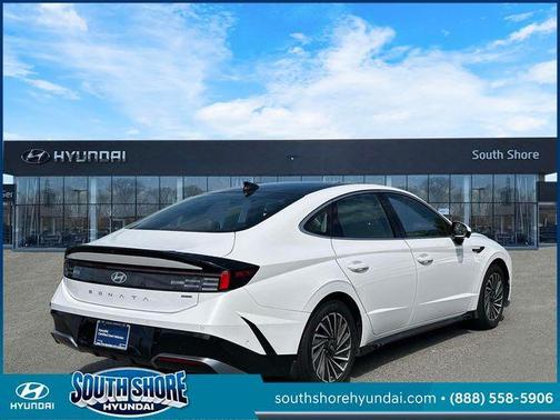White 2025 Hyundai SONATA Hybrid Limited