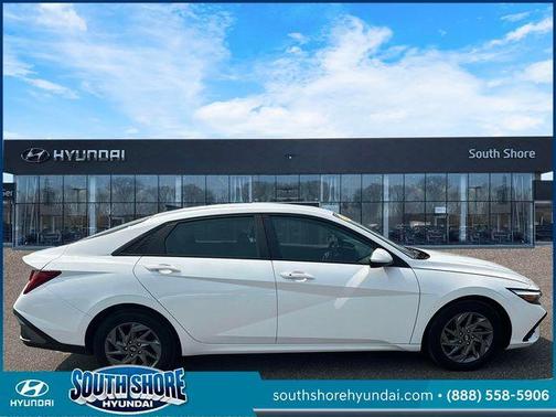 White 2024 Hyundai ELANTRA HEV Blue