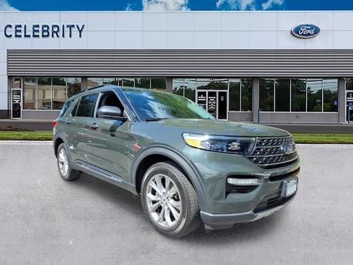 FORGED GREEN METALLIC 2023 Ford Explorer XLT