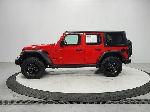 Firecracker Red Clearcoat 2025 Jeep Wrangler Sport