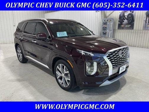 Burgundy 2021 Hyundai PALISADE Limited