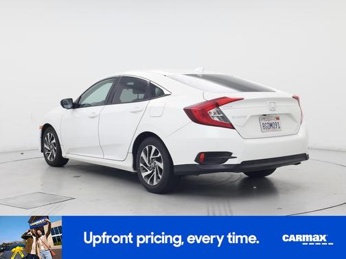 White 2018 Honda Civic EX