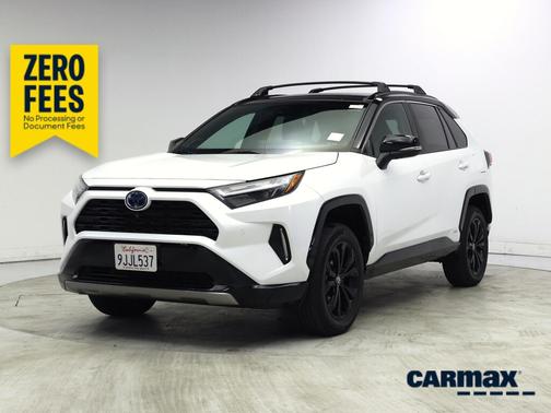 White 2023 Toyota RAV4 Hybrid XSE